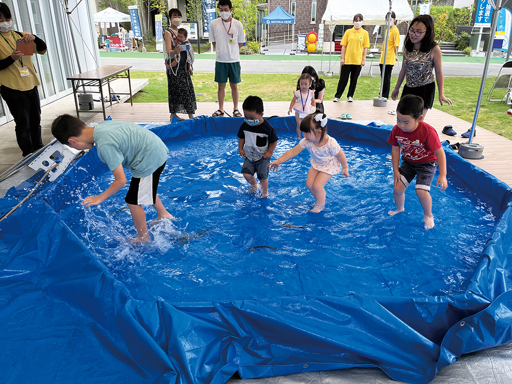 7月14日(日)鮎のつかみ取り体験